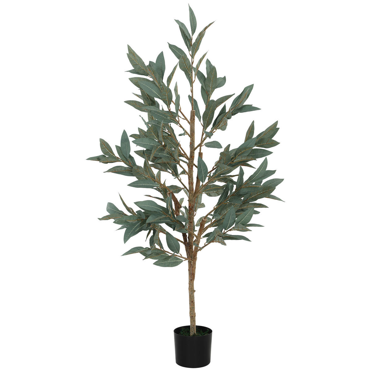 KUNSTPFLANZE, Künstlicher Lorbeerbaum 150 cm, für Zuhause, Büro, Balkon, Schlafzimmer, Grün - Multicolor, Kunststoff (150cm) - FORIOUS