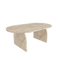 COUCHTISCH Mono Travertin - Creme, Holzwerkstoff (120/60/43cm) - Decorotika