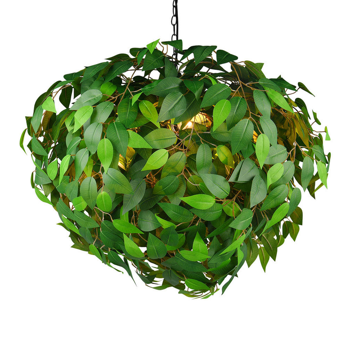 HÄNGELEUCHTE LEAVY Metall Grün - Grün, Metall (70/70/150cm)