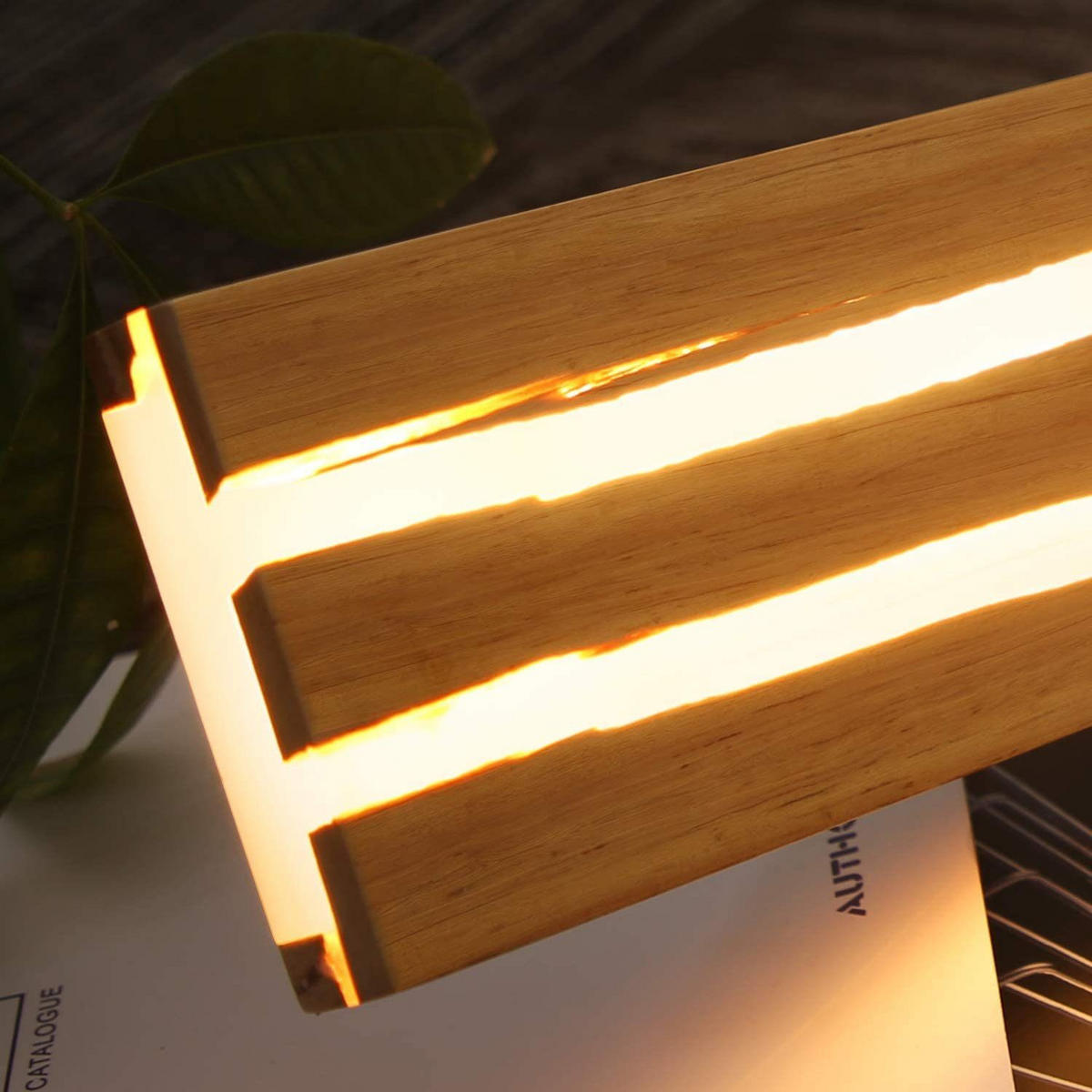 LED-WANDLEUCHTE Glimmerlite 100/10/7 cm - Braun, Holz (10/7/100cm) - ZMH