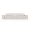 SOFA Jodie aus strukturiertem Stoff leichtes beige 4 Sitzplätze - Beige, Textil (102/70/244cm) - Micadoni