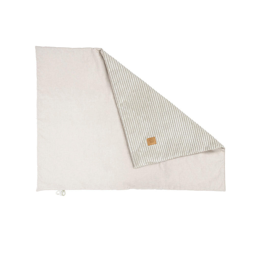 BABYDECKE, Aesthetic, Vanille winterlich - Creme, Textil (100/77cm) - MeowBaby