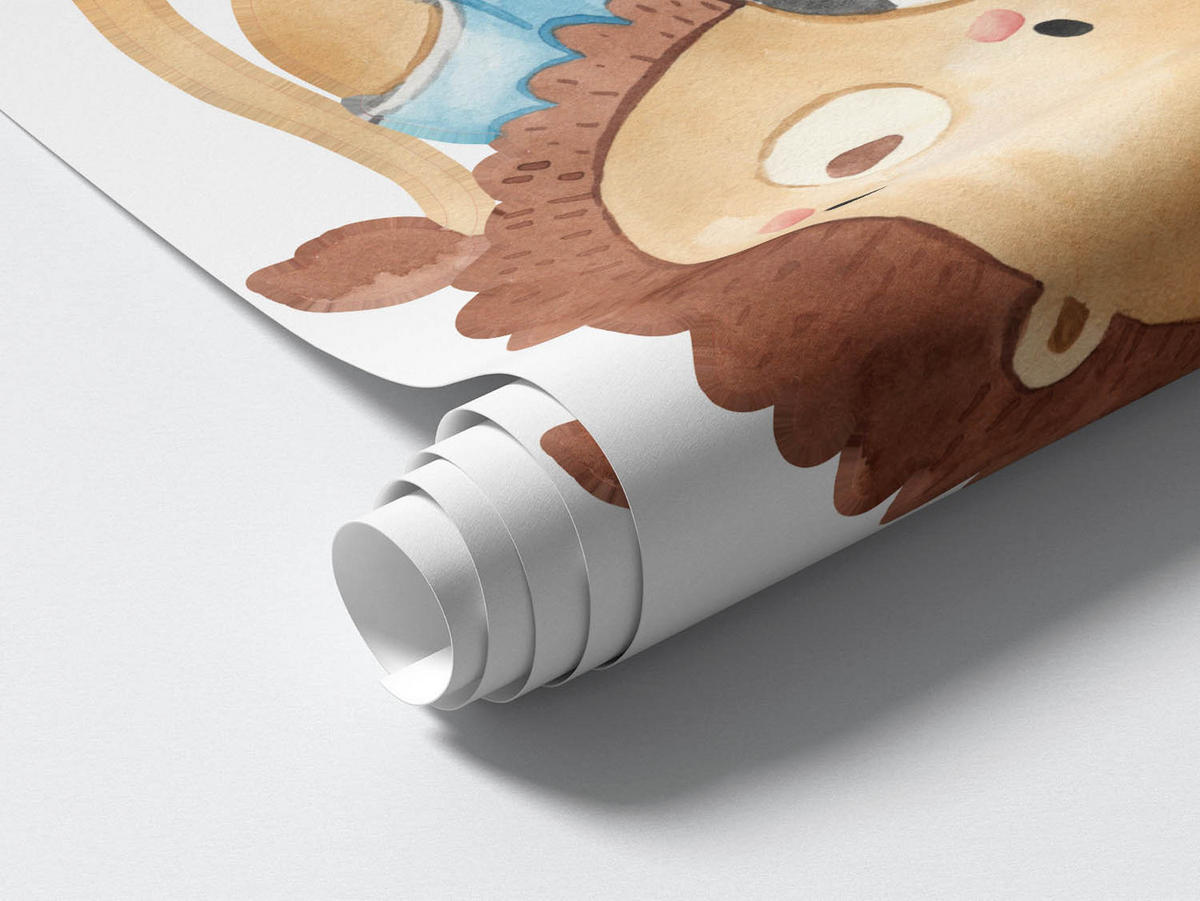 WANDAUFKLEBER 130x189cm - Sporttiere - Multicolor, Kunststoff (130/189/0.1cm) - Wallfluent