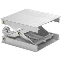 WASSERWAAGE – Aus Aluminiumlegierung gefertigt – Präzise einstellbar und drehbar für horizontale Positionierung - Silberfarben, Metall (8.3/9/1cm) - DCA