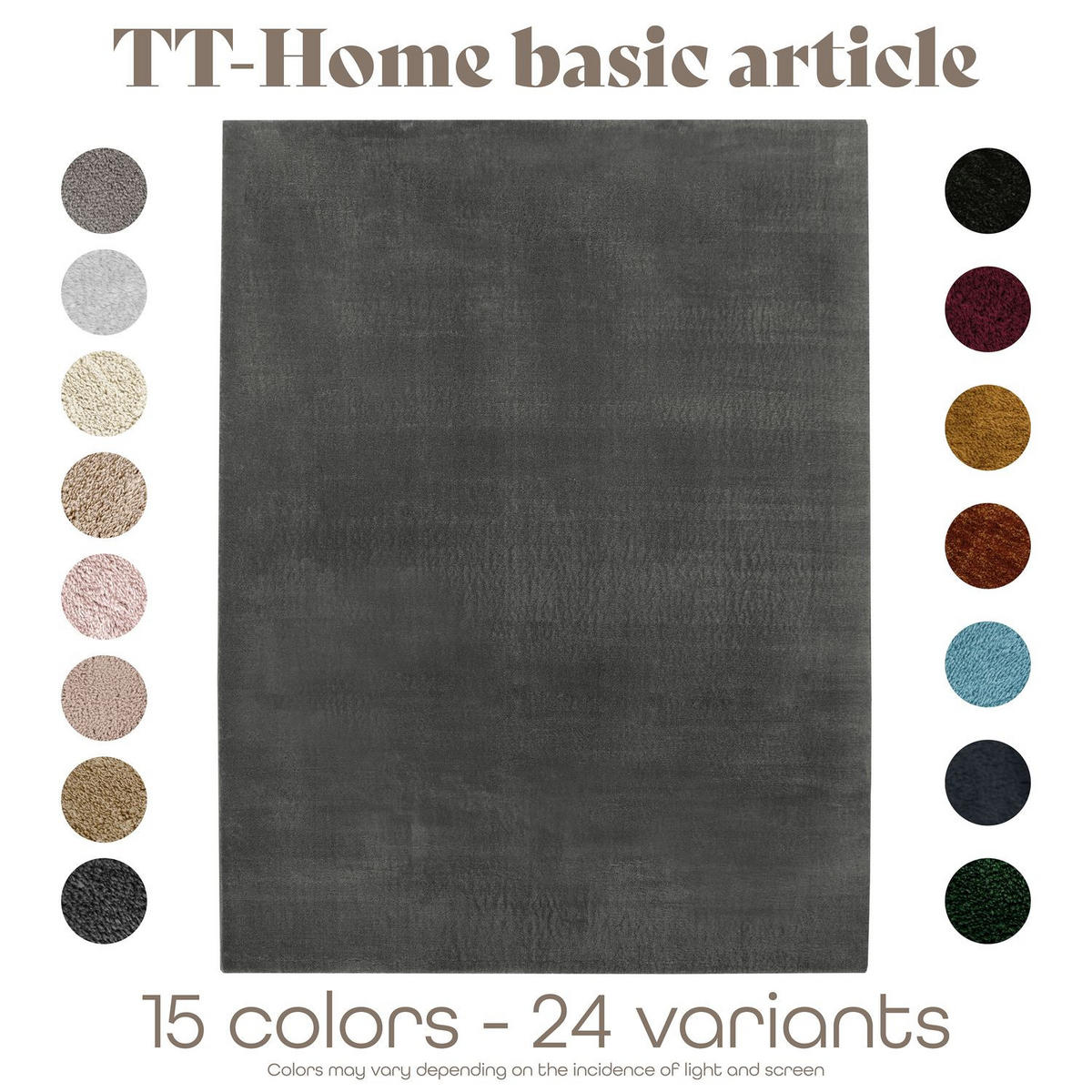 FLACHWEBETEPPICH Anthrazit 200 x 280 cm - Anthrazit, Kunststoff (200/280cm) - TT Home