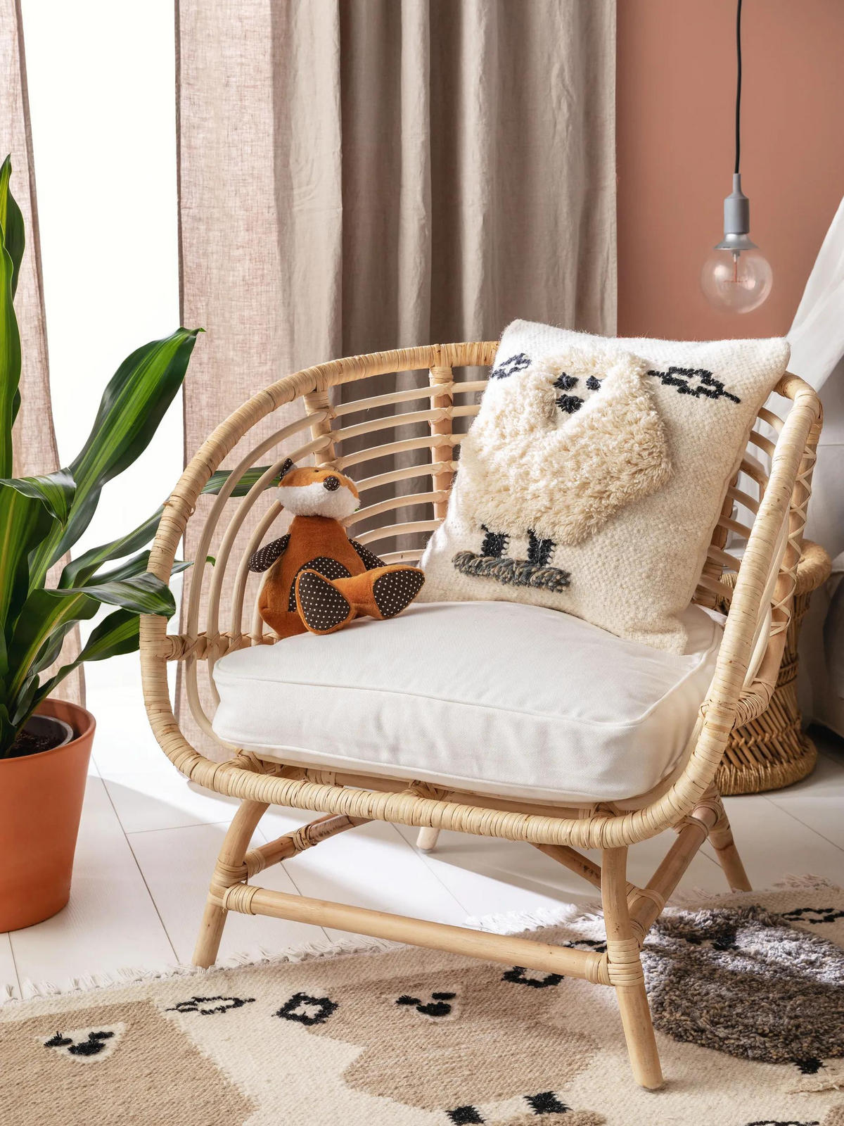 KISSENBEZUG Shawn Ivory 45x45 cm - Creme, Textil (45/45cm) - Lytte