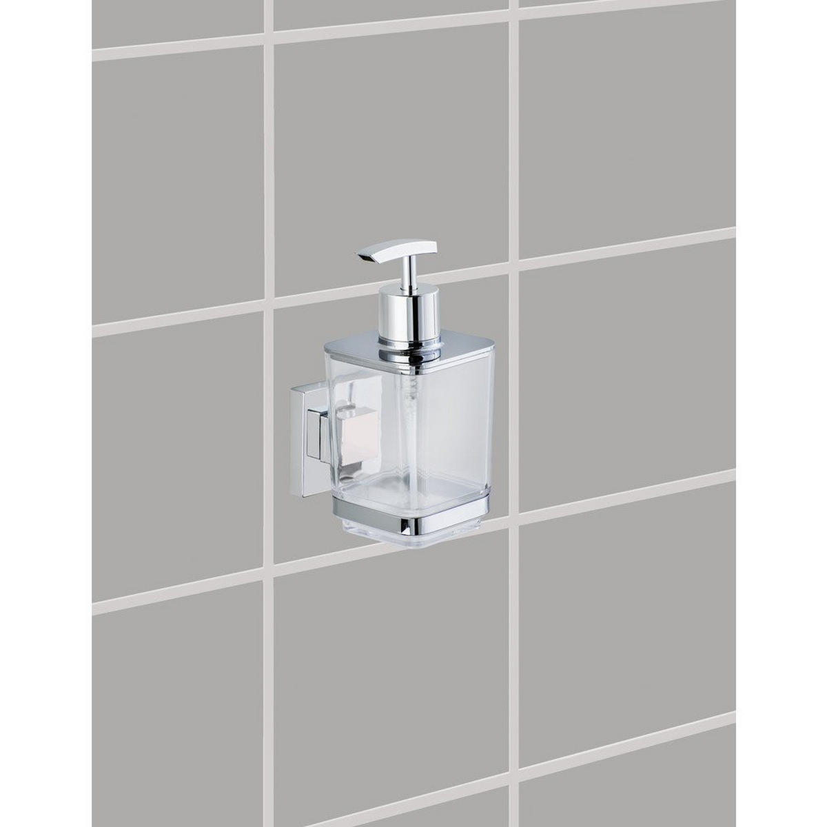 SEIFENSPENDER Befestigen ohne bohren 7,5/10/16 cm - Transparent, Metall (10/16/7.5cm) - Wenko
