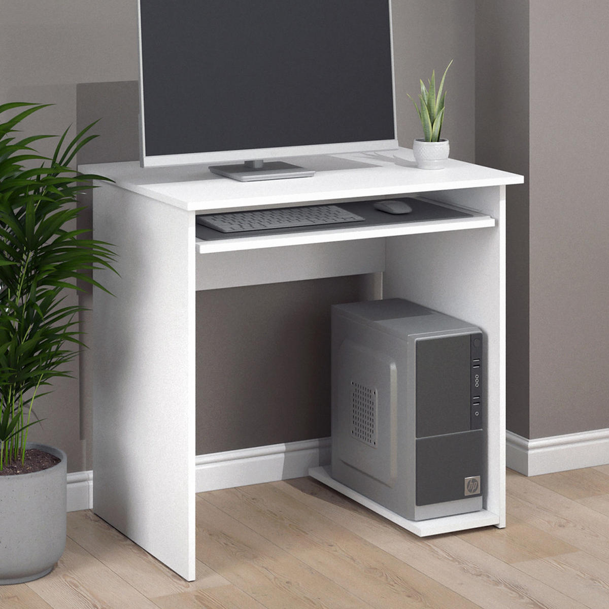 PSACÍ STŮL Nick Bílá - bílá, kompozitní dřevo (58/80/77cm) - Vicco