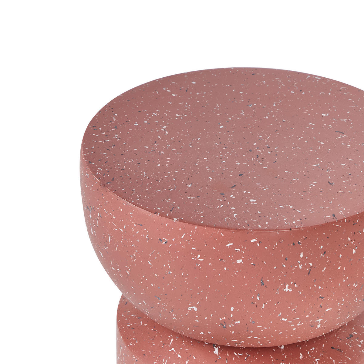 BEISTELLTISCH Rot Faliro - Rot, Naturmaterialien (37/37/45cm) - Beliani