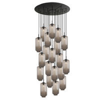 GALERIELEUCHTE Velo 20-flammig Klar Ø 18cm - Klar/Schwarz, Glas (18/18/33cm) - s.luce
