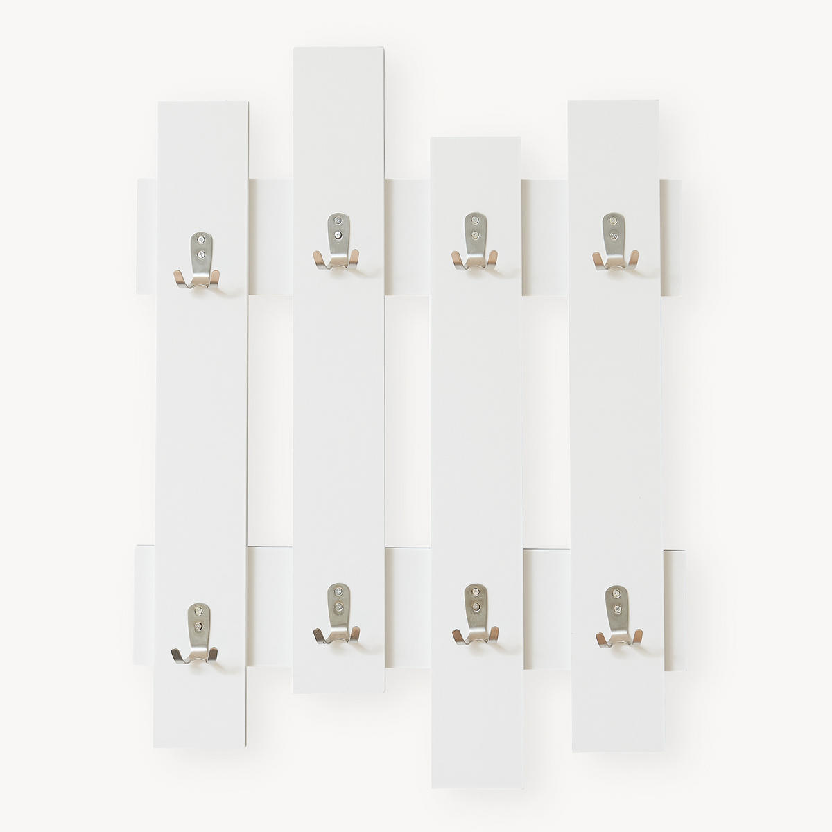 WANDGARDEROBE Raseborg - Weiß, Holzwerkstoff (60/80/3cm) - [en.casa]