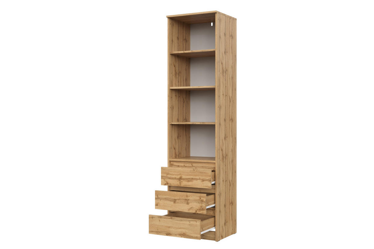 BÜCHERREGAL Wotan Eiche 50/200/43 - Eiche Wotan, Holzwerkstoff (50/200/43cm) - RAUMHIRSCH FURNITURE