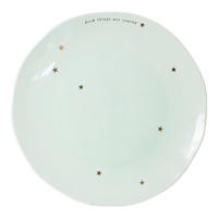 SPEISETELLER Gutes kommt in Grün - 26cm - Grün, Keramik (26.2/26.3/3cm) - Blond Amsterdam