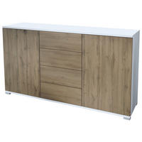 SIDEBOARD Santo Eiche Evoke - Eiche San Remo, Holzwerkstoff (138.5/75.5/35cm) - Vladon
