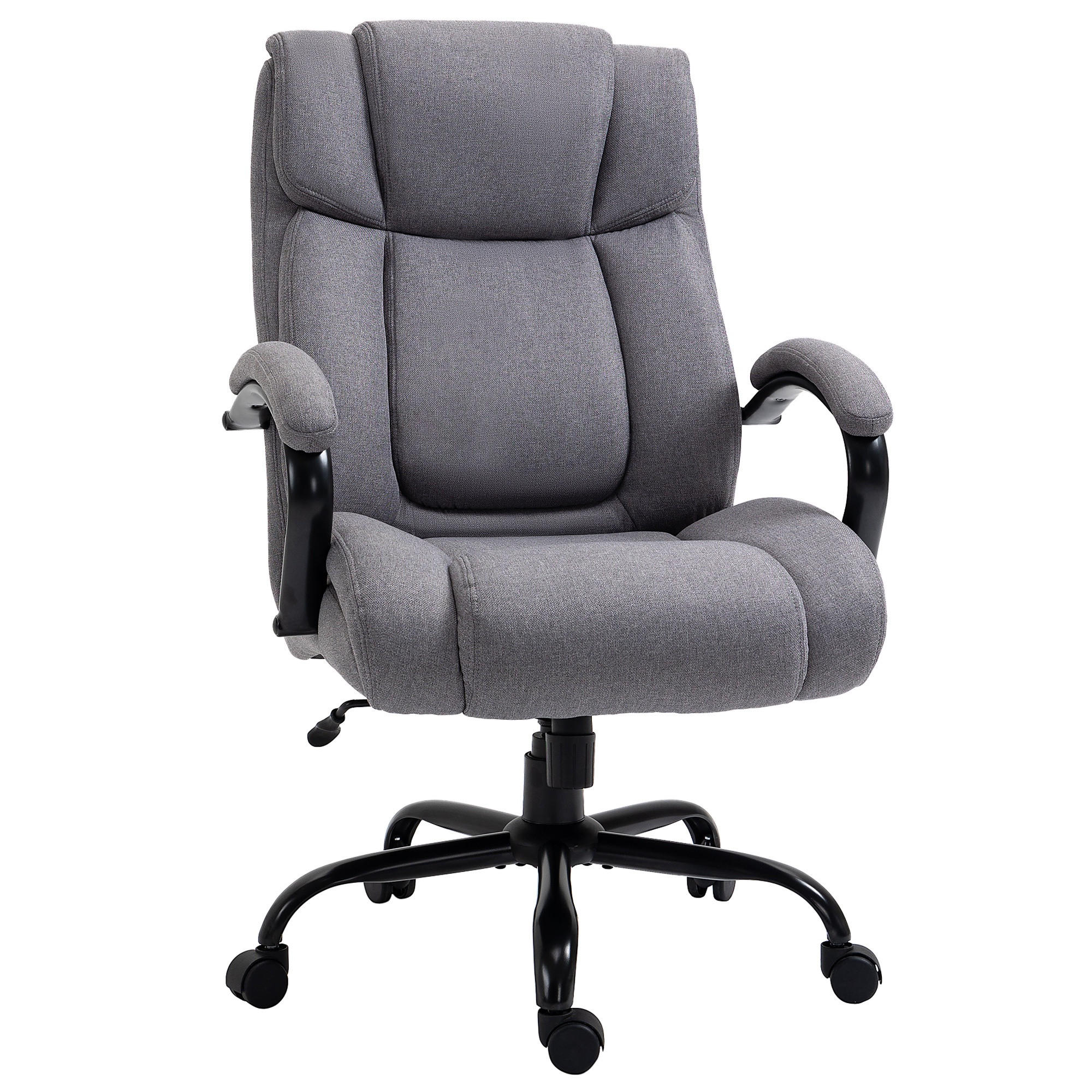 BÜROSTUHL Grau - Hellgrau, Kunststoff/Textil (74/121/79cm) - Jamb