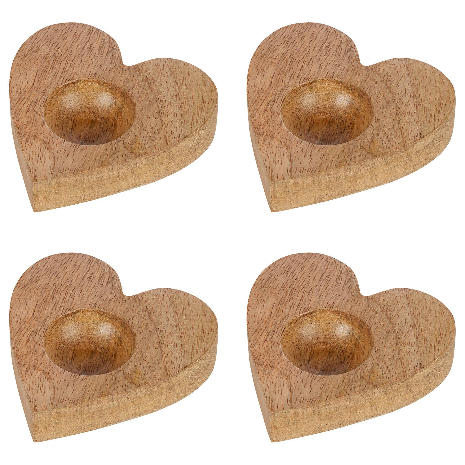 EIERBECHER (4er Set) Mango Days - Braun, Holz (10/2/10cm) - Butlers