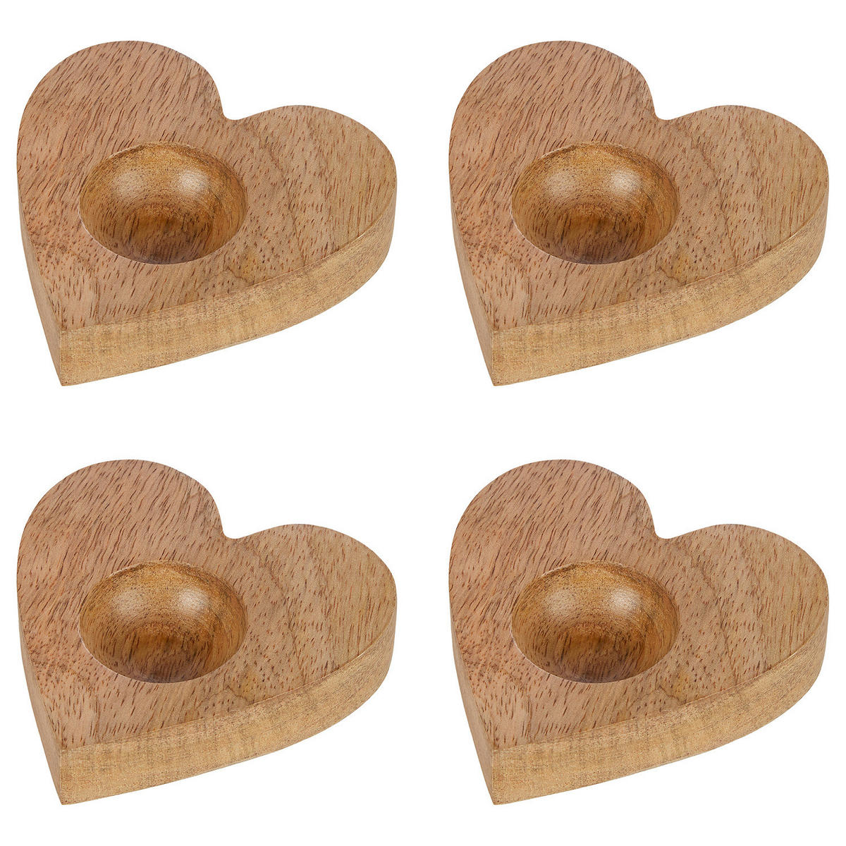 EIERBECHER (4er Set) Mango Days - Braun, Holz (10/2/10cm) - Butlers