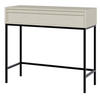KONSOLENTISCH Evo Hellbeige mit Metallgestell 90 cm - Beige/Schwarz, Holzwerkstoff/Metall (34/90/79cm) - Selsey