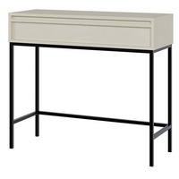 KONSOLENTISCH Evo Hellbeige mit Metallgestell 90 cm - Beige/Schwarz, Holzwerkstoff/Metall (34/90/79cm) - Selsey