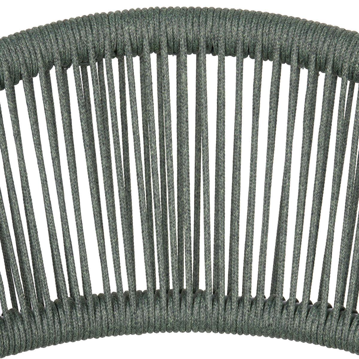 STUHL 4er-Set und Sitzkissen Metall Grün Ormea - Taupe, Metall (56/80/54cm) - Beliani
