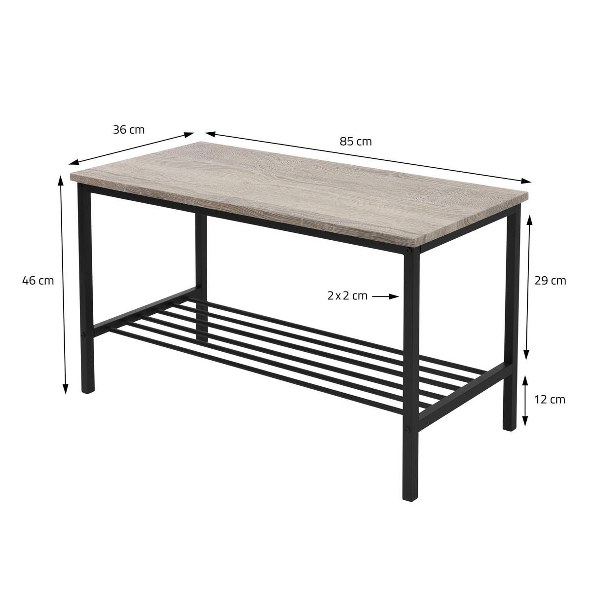 ESSTISCH Set 4-teilig - Graubraun, Holzwerkstoff (70/86.5/110cm) - ML-DESIGN