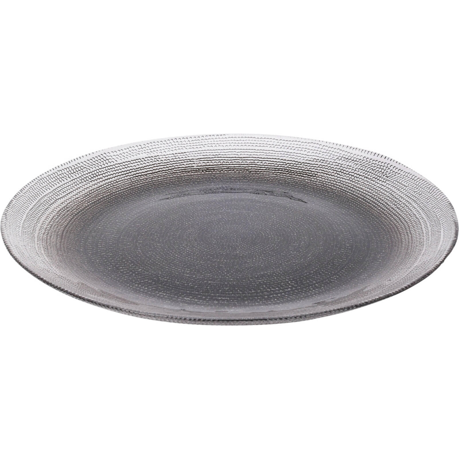 TELLER Lakris Ø 32 cm - Anthrazit, Glas (32cm) - Home Styling Collection