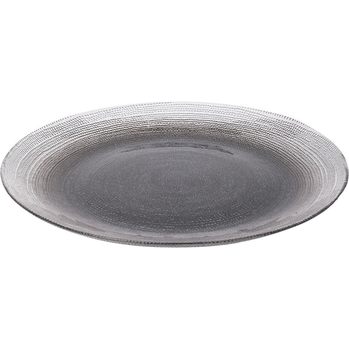 TELLER Lakris Ø 32 cm - Anthrazit, Glas (32cm) - Home Styling Collection