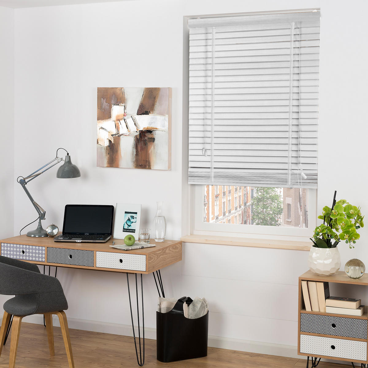 HOLZJALOUSIE SolDecor BE5 75/180cm Weiß - Weiß, Naturmaterialien/Holz (75/180cm) - Sol Royal