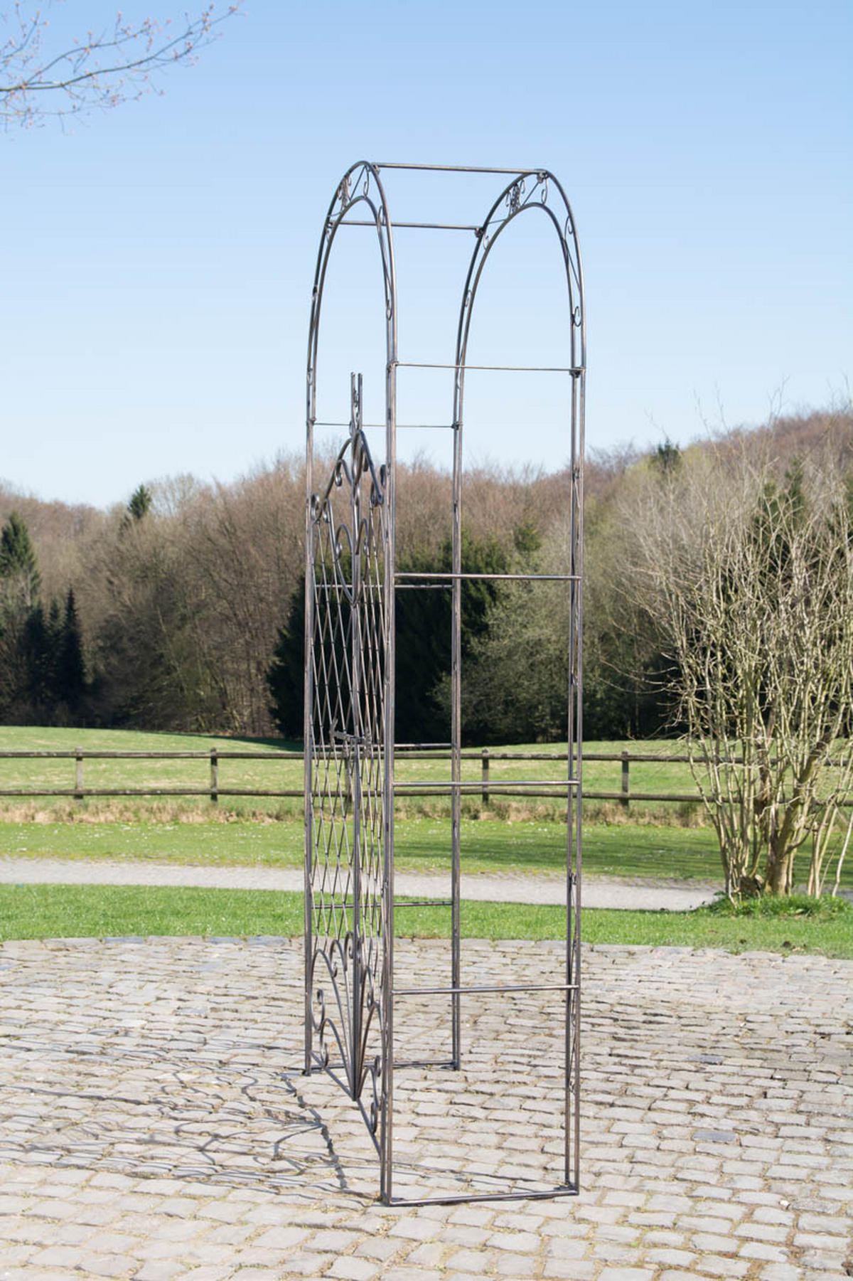 ROSENBOGEN Minden Tor 120x40x220cm Metall Bronze Rankhilfe - Bronzefarben, Metall (120/220/40cm) - DELUKE