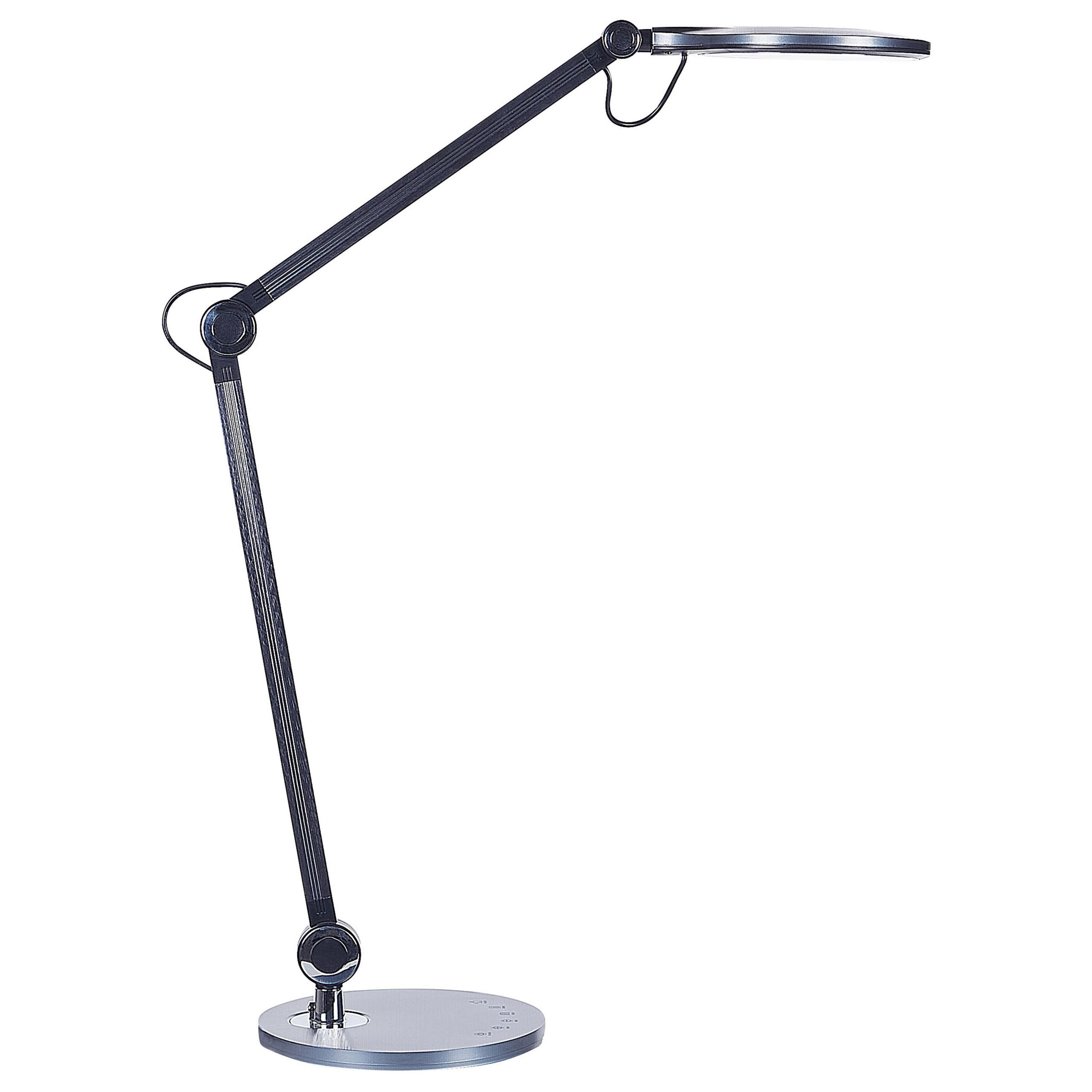 SCHREIBTISCHLAMPE Eridanus 20/50/34 cm - Schwarz, Metall (20/50/34cm) - Beliani