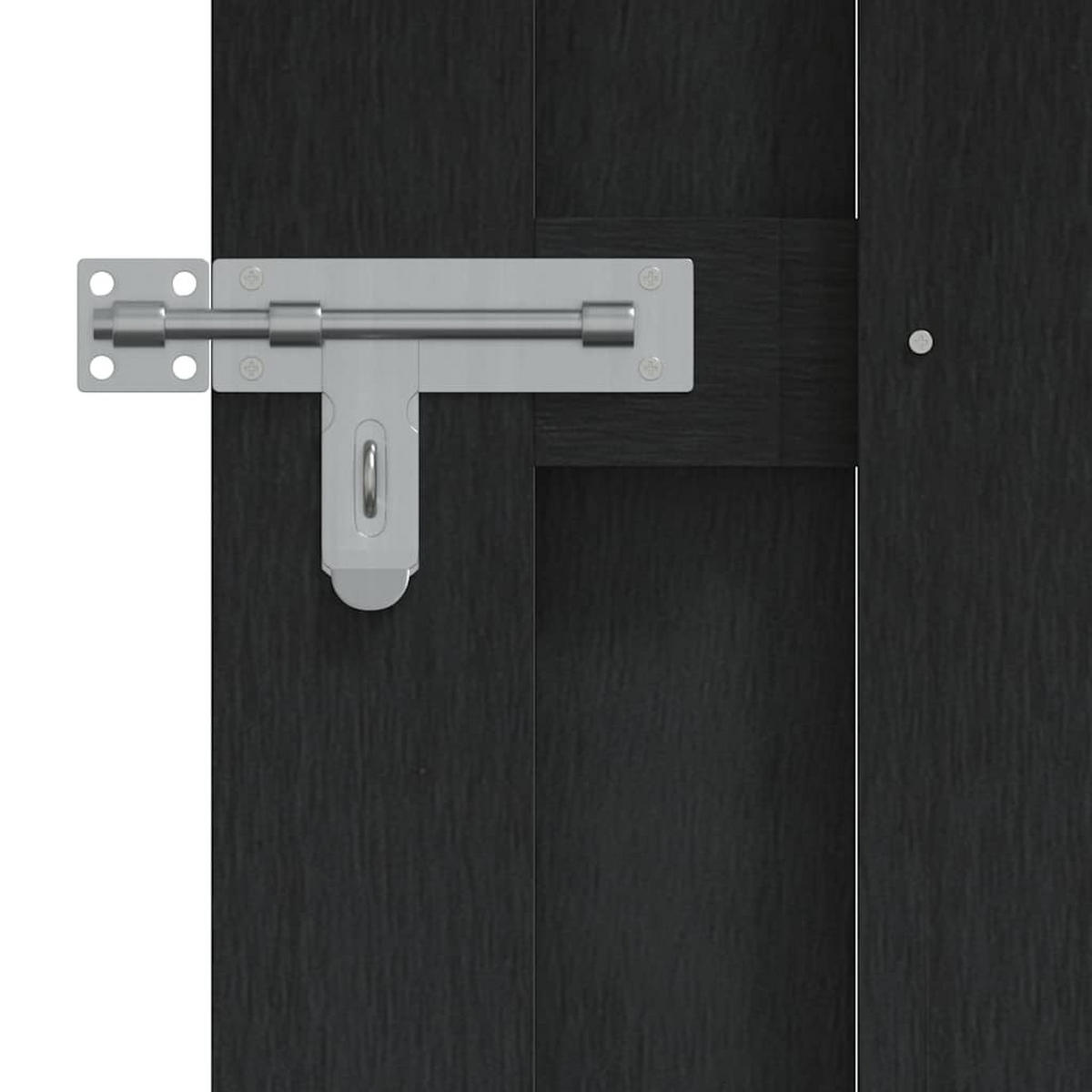 GARTENTOR Wpc 100/150 Cm Grau - Grau, Holzwerkstoff (100/150cm) - vidaXL