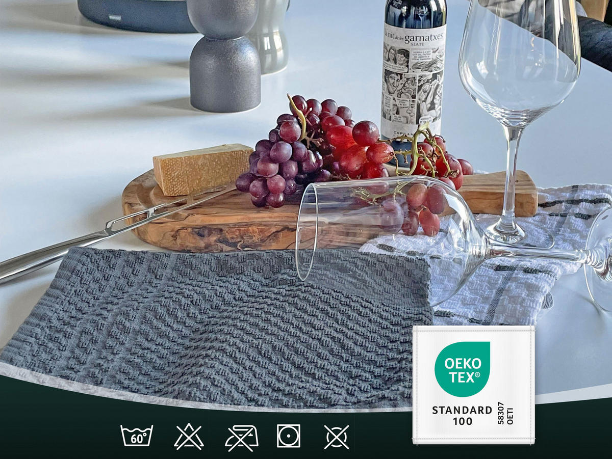 GESCHIRRTÜCHER, 10er-Set, 45x60 cm, 100% Baumwolle, farblich sortiert - Multicolor, Textil (45/60cm) - Zollner
