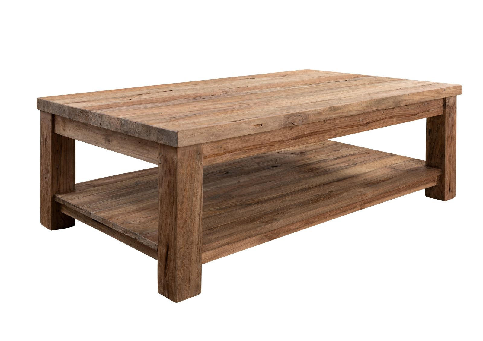 Massivmoebel24 Couchtisch Natur 75x45x130 cm