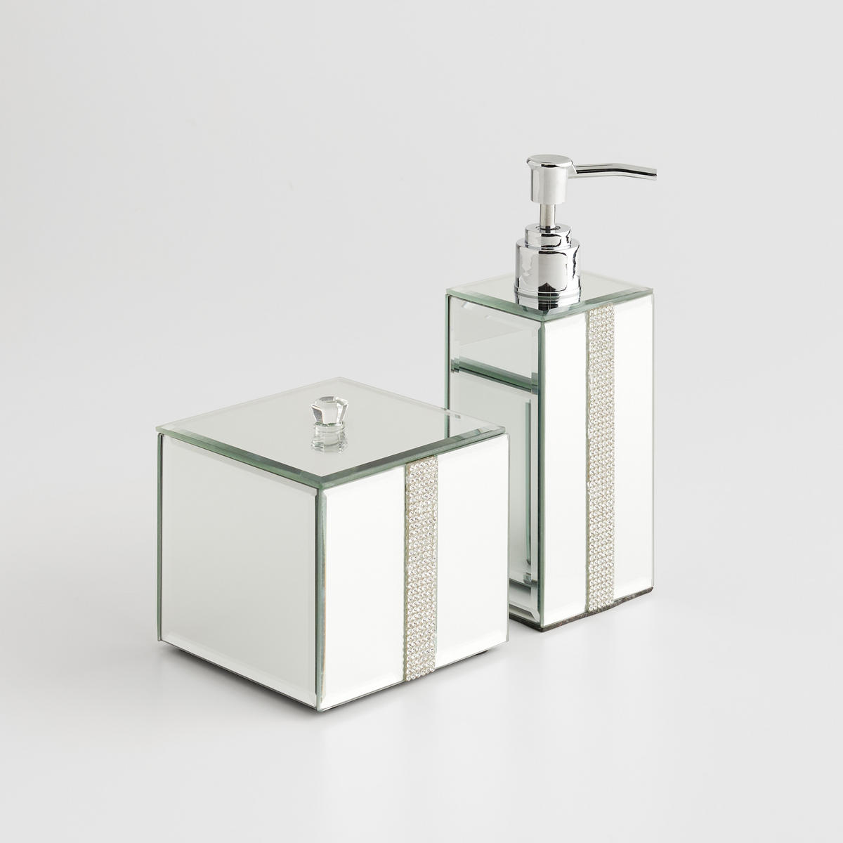 SEIFENSPENDER Mirrelis - Silberfarben, Glas (6.5/17.5/6cm) - home&you