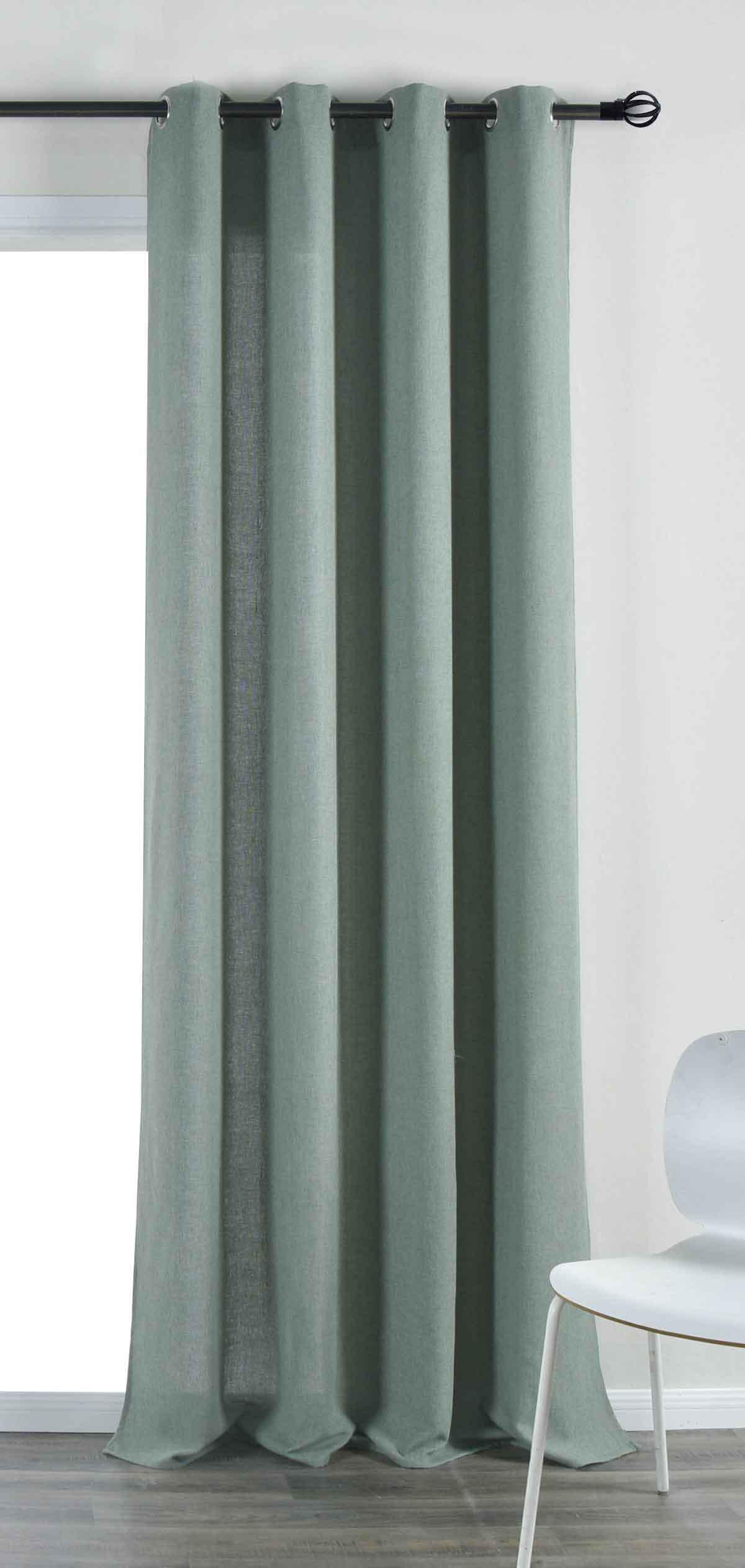 VORHANG »Essen« HxB 245x145 cm Grün - Grün, Textil (145/245cm) - Gardinenbox