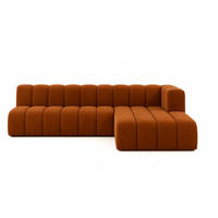 ECKSOFA GRAND L 295 cm, Stoff Salvador, Braun, Rechts - Braun, Holz (295/179cm) - Kaiser Möbel