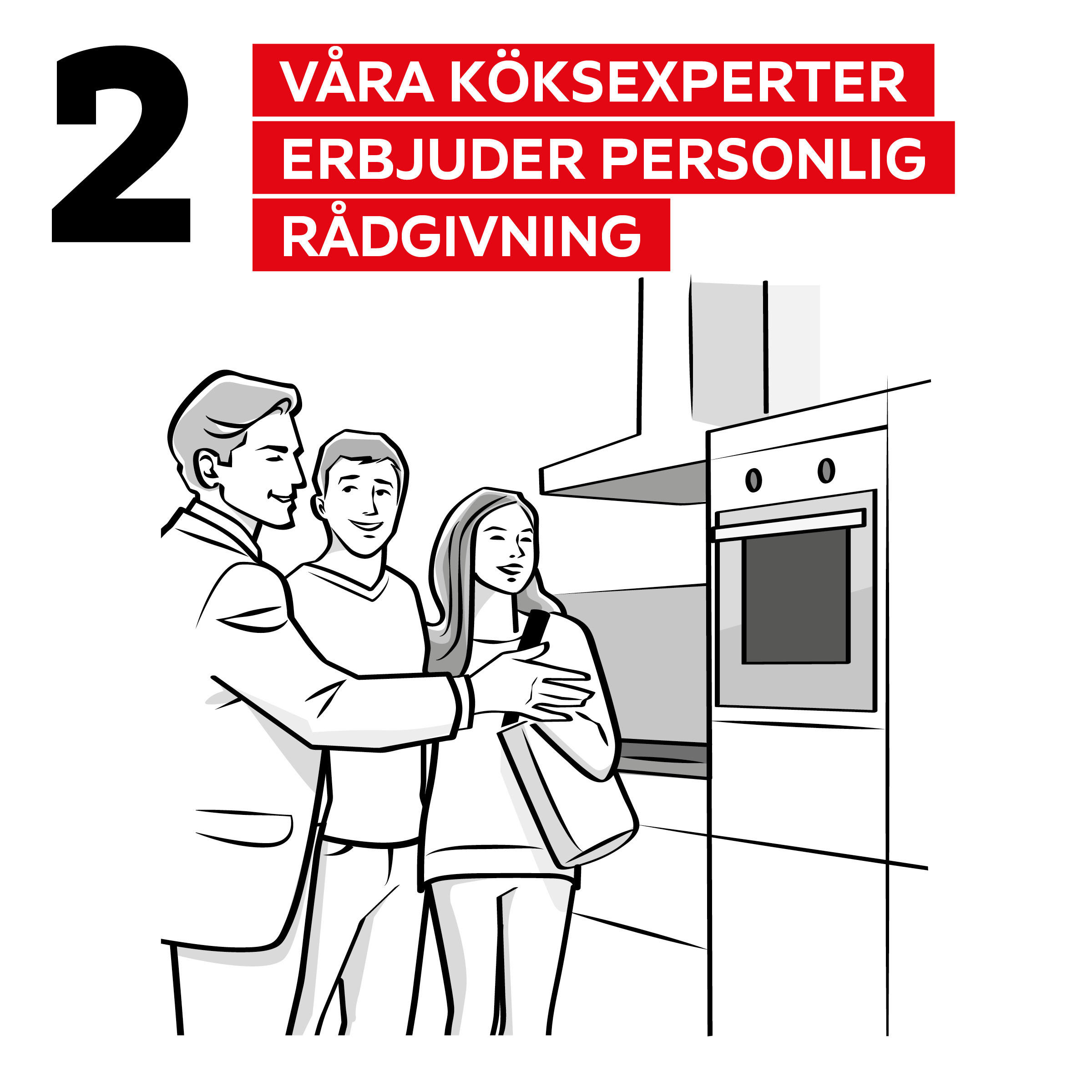 våra köksexperter erbjuder personlig rådgivning