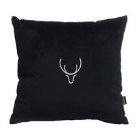 KISSENHÜLLE Reindeer Silhouette 43x43 cm - Schwarz, Textil (43/1cm) - Dekoria