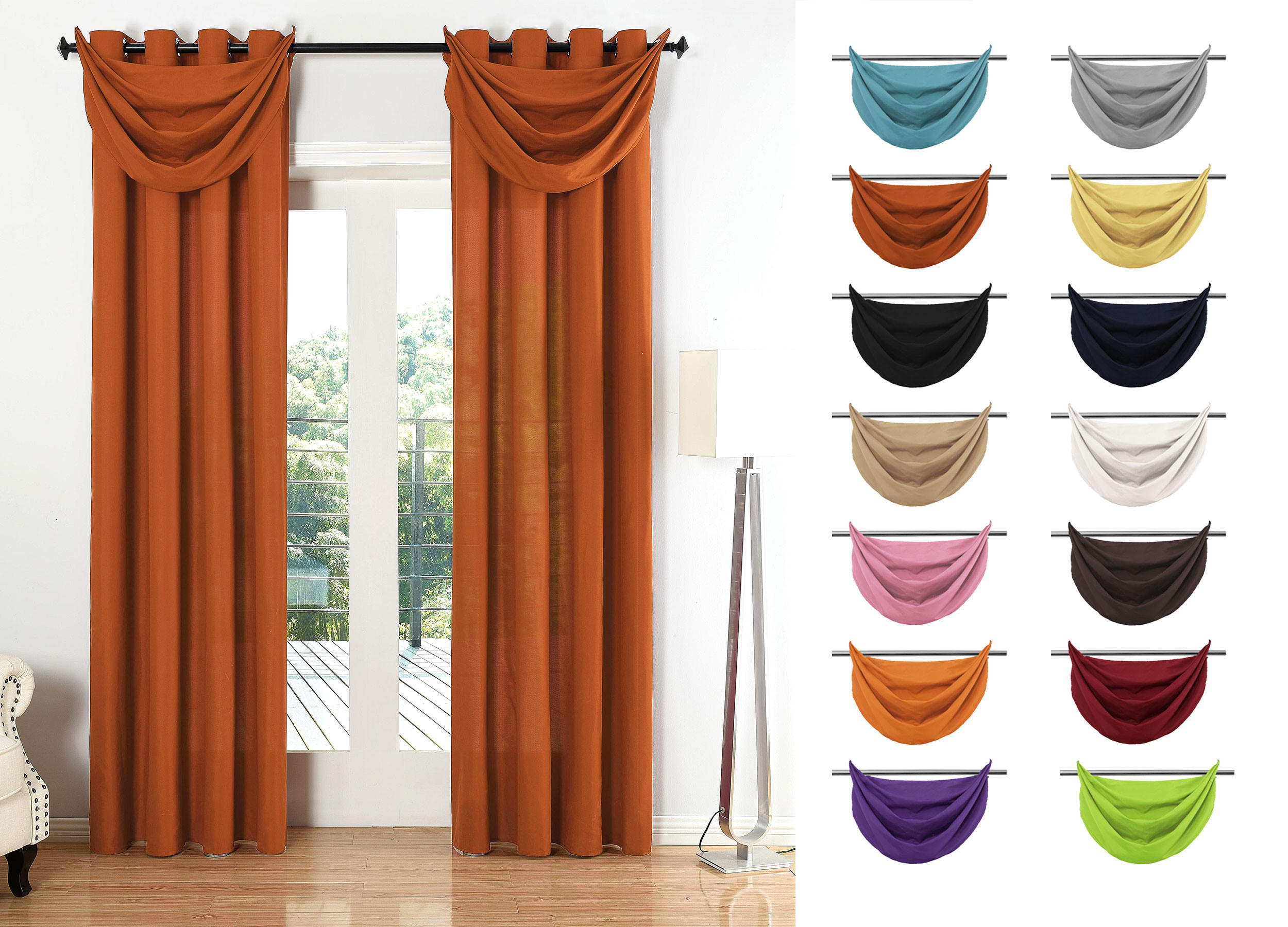 Thumbnail - Gardinenbox Vorhang, Lila, Textil, 140x175 cm, Oeko-Tex® Standard 100, Wohntextilien, Gardinen & Vorhänge, Fertiggardine...