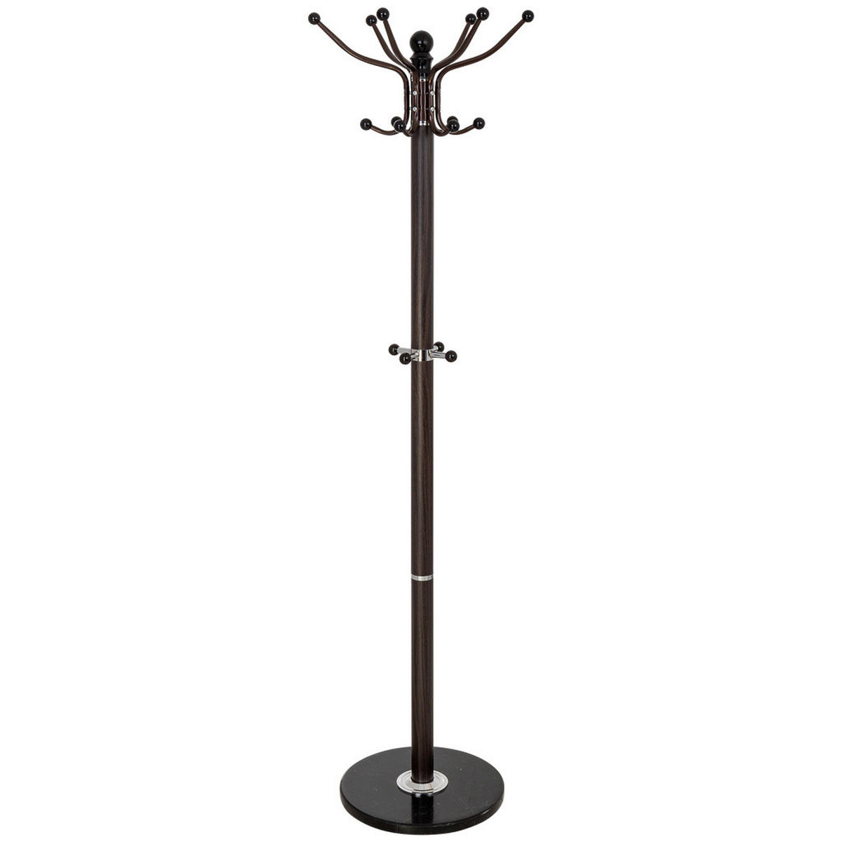 GARDEROBE aus metall 36x173cm - Braun, Metall (36/173/36cm) - Wanderlust