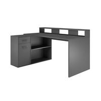 SCHREIBTISCH Anthrazit - Anthrazit, Holzwerkstoff (115/160/91cm) - ebuy24