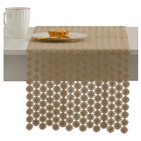 TISCHLÄUFER Douglasa - Goldfarben, Textil (180/35/1cm) - home&you