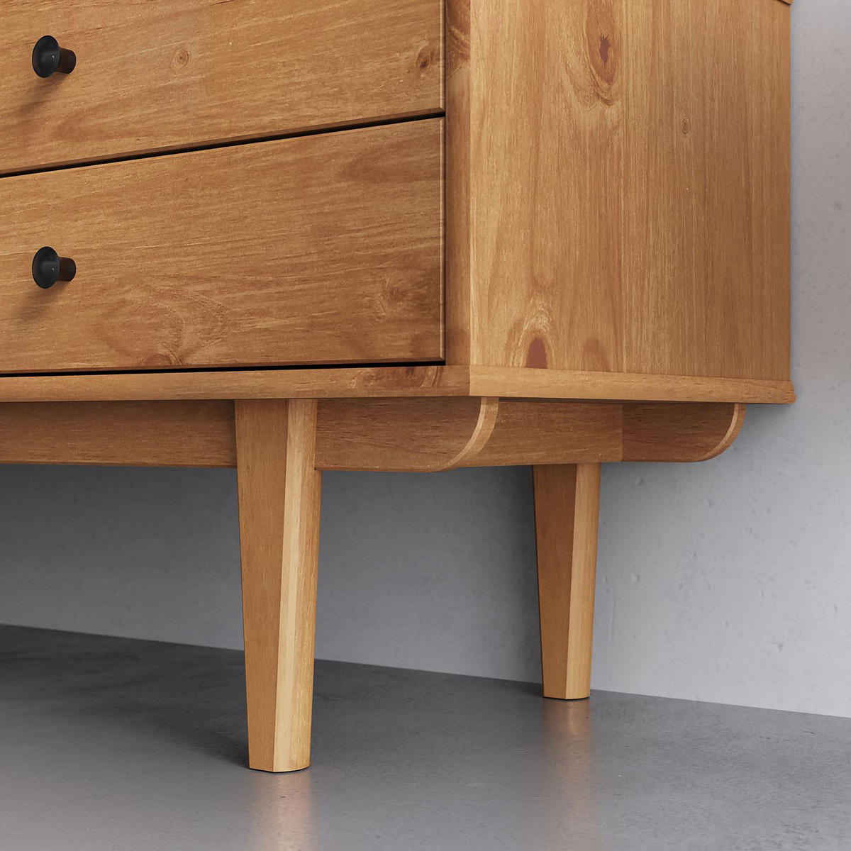 LOWBOARD SIMONA Eiche - Eichefarben, Holz (175/52/41cm) - IDIMEX