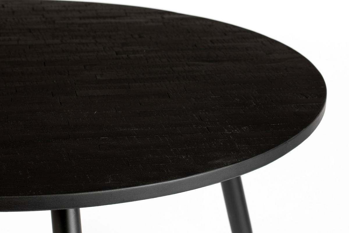 ESSTISCH Mo - Schwarz - 110/110/76 cm - Schwarz, Holz (110/110/76cm)