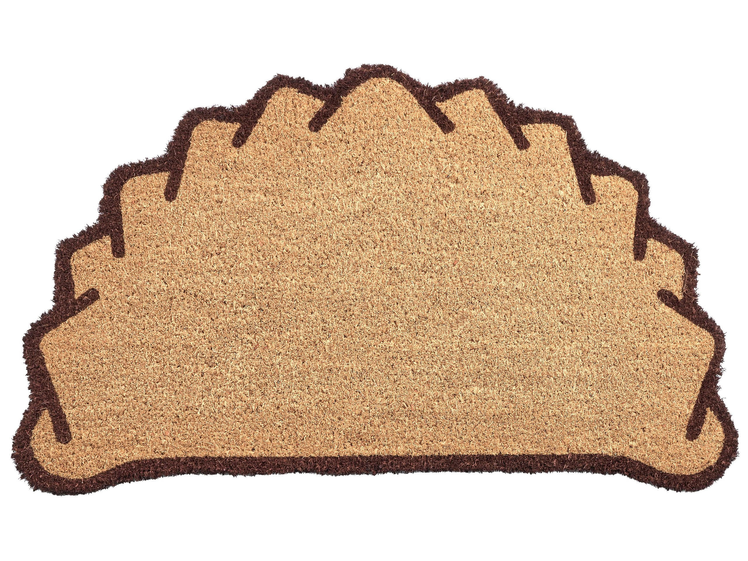 FUSSMATTE Naturfarben 45/75 cm Kokosfasern Lazi - Naturfarben, Textil (45/75cm) - Beliani