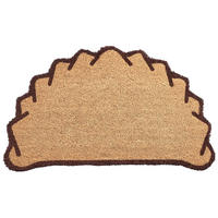 FUSSMATTE Naturfarben 45/75 cm Kokosfasern Lazi - Naturfarben, Textil (45/75cm) - Beliani