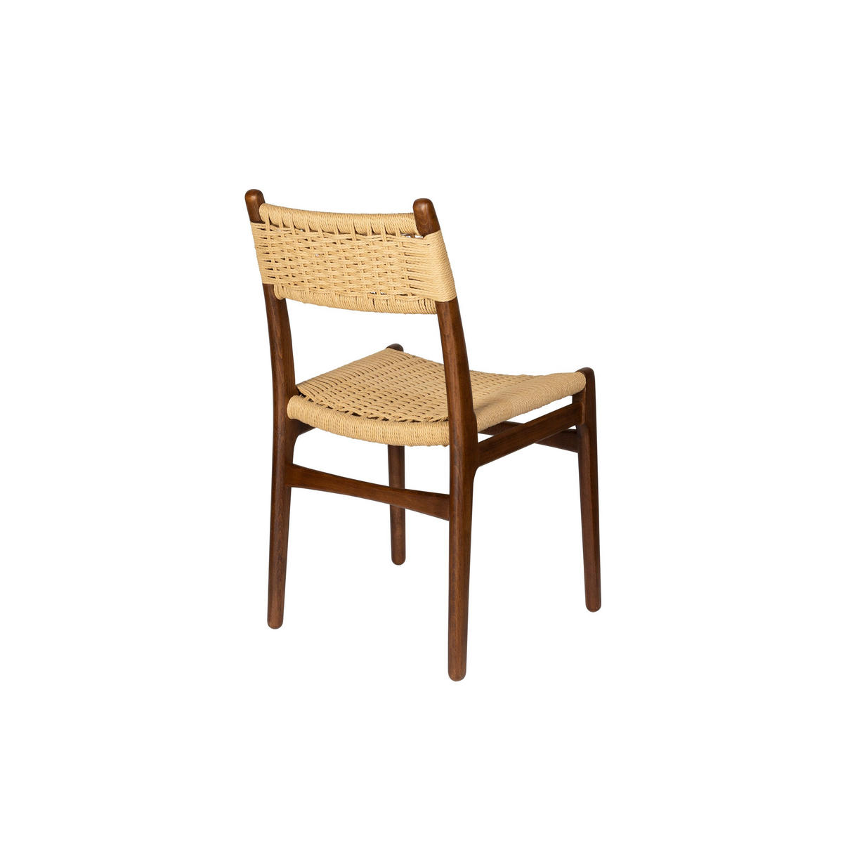 ESSZIMMERSTUHL Cecile Walnussfarbe - 2 er Set - Braun, Holz (50.2/81.3/47.1cm) - Dutchbone