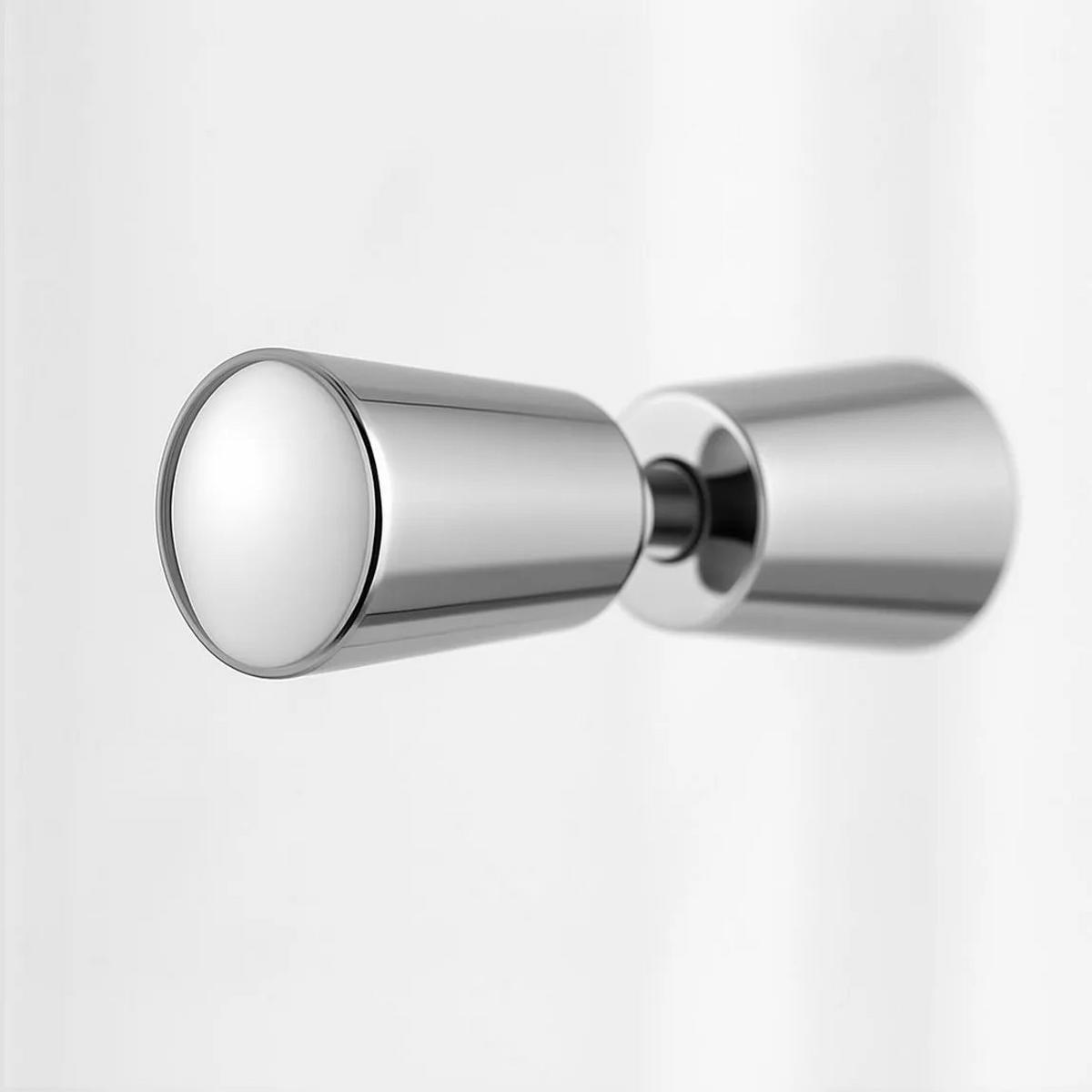 DUSCHKABINE Rea Primo Swing 80x90 Chrome - Chromfarben, Metall (80/90/190cm) - REA