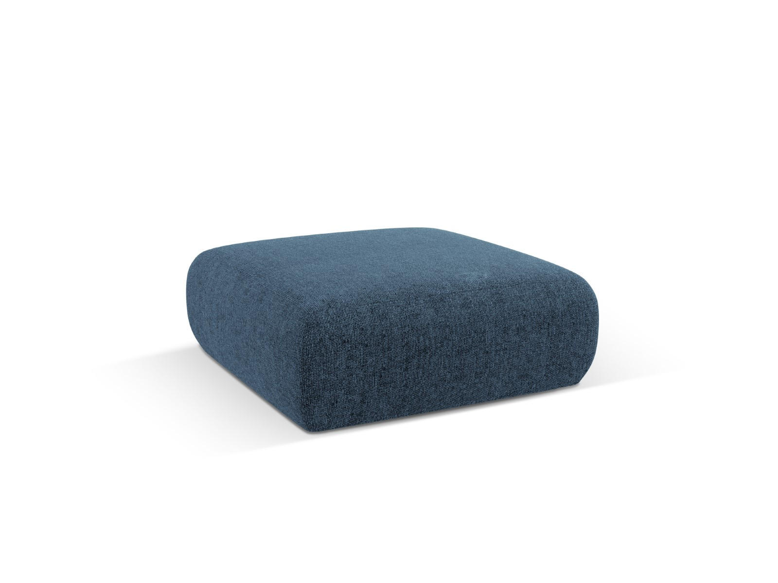POUF Molino aus Chenille-Stoff königsblau - Blau, Textil (100/36/100cm) - Micadoni