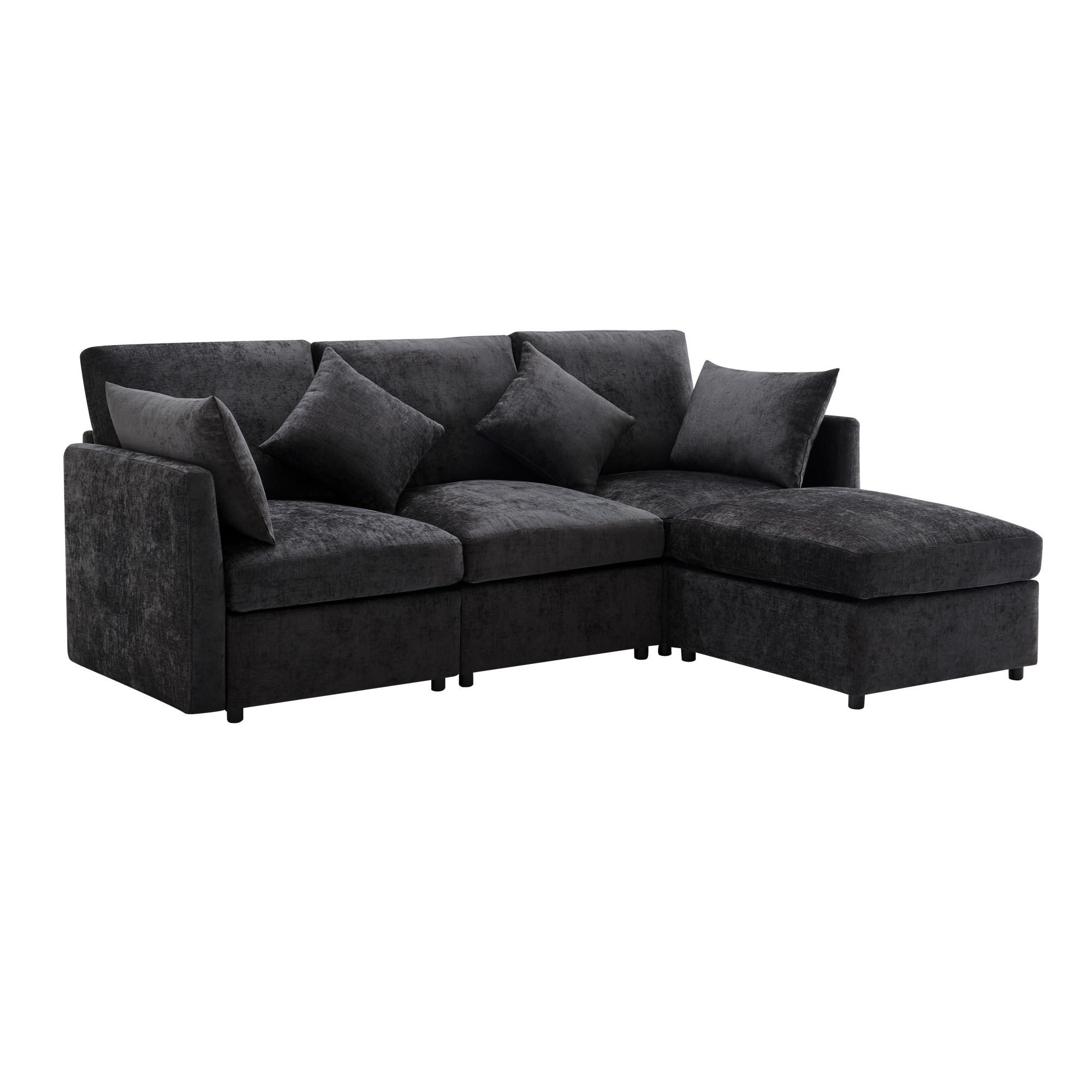 Oxeza Ecksofa Grau 216x161 cm